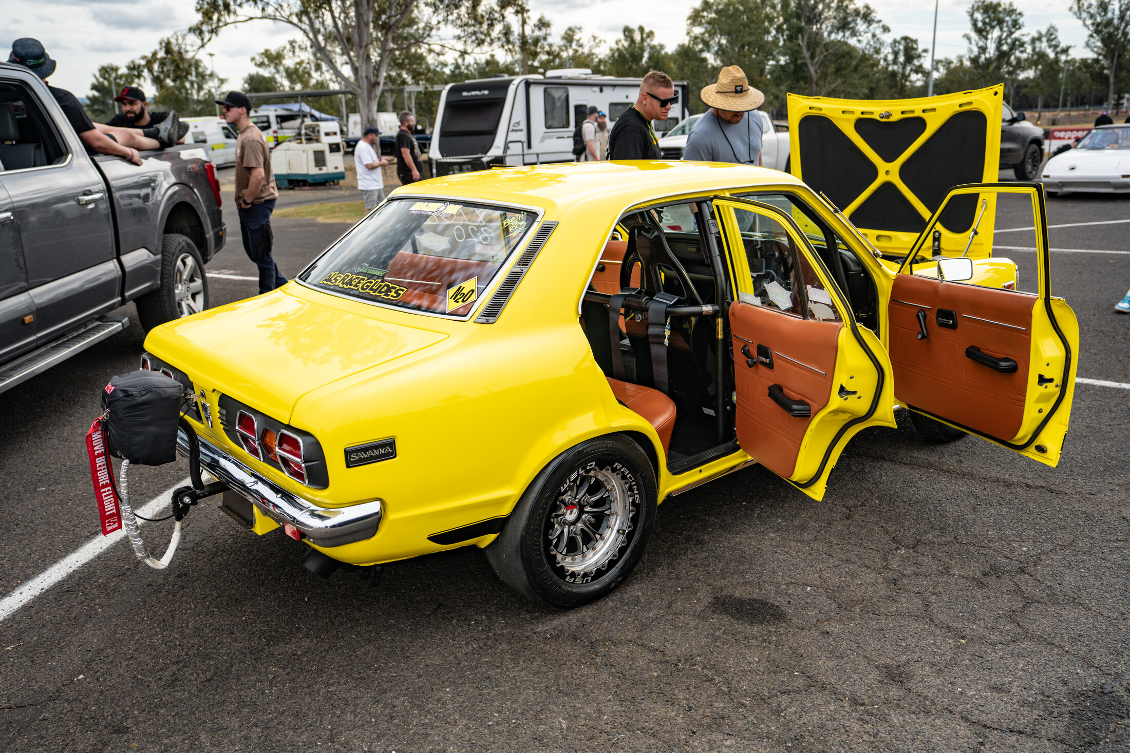 Rear view of the RX3 in the pits