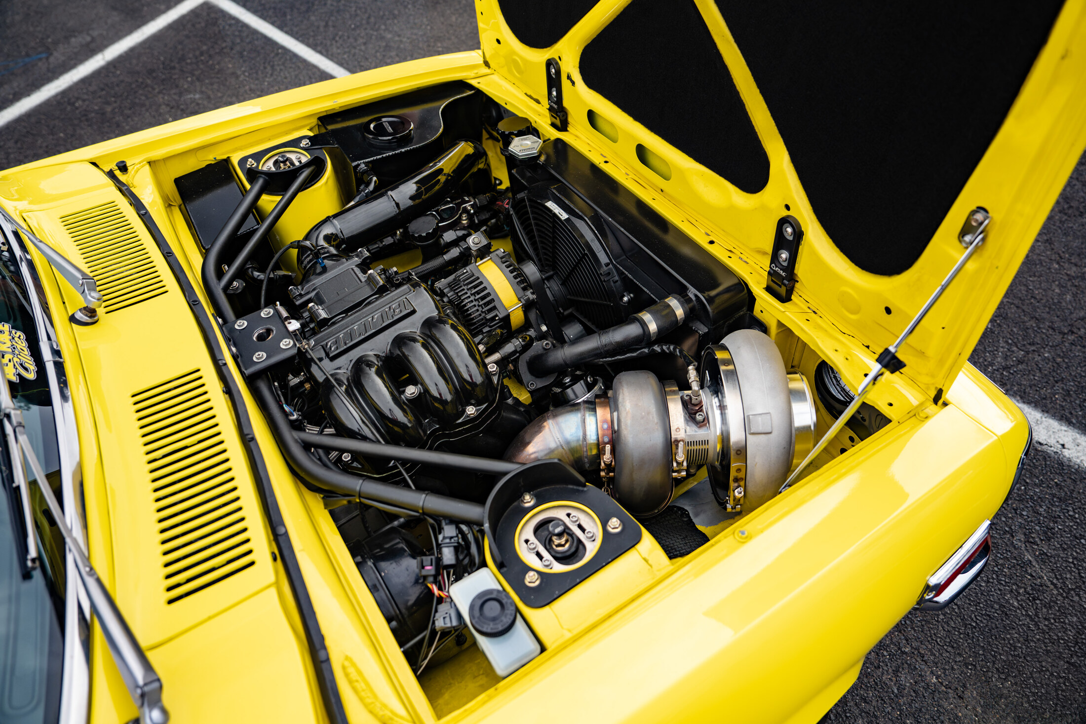 The RX3 13B rotary engine bay