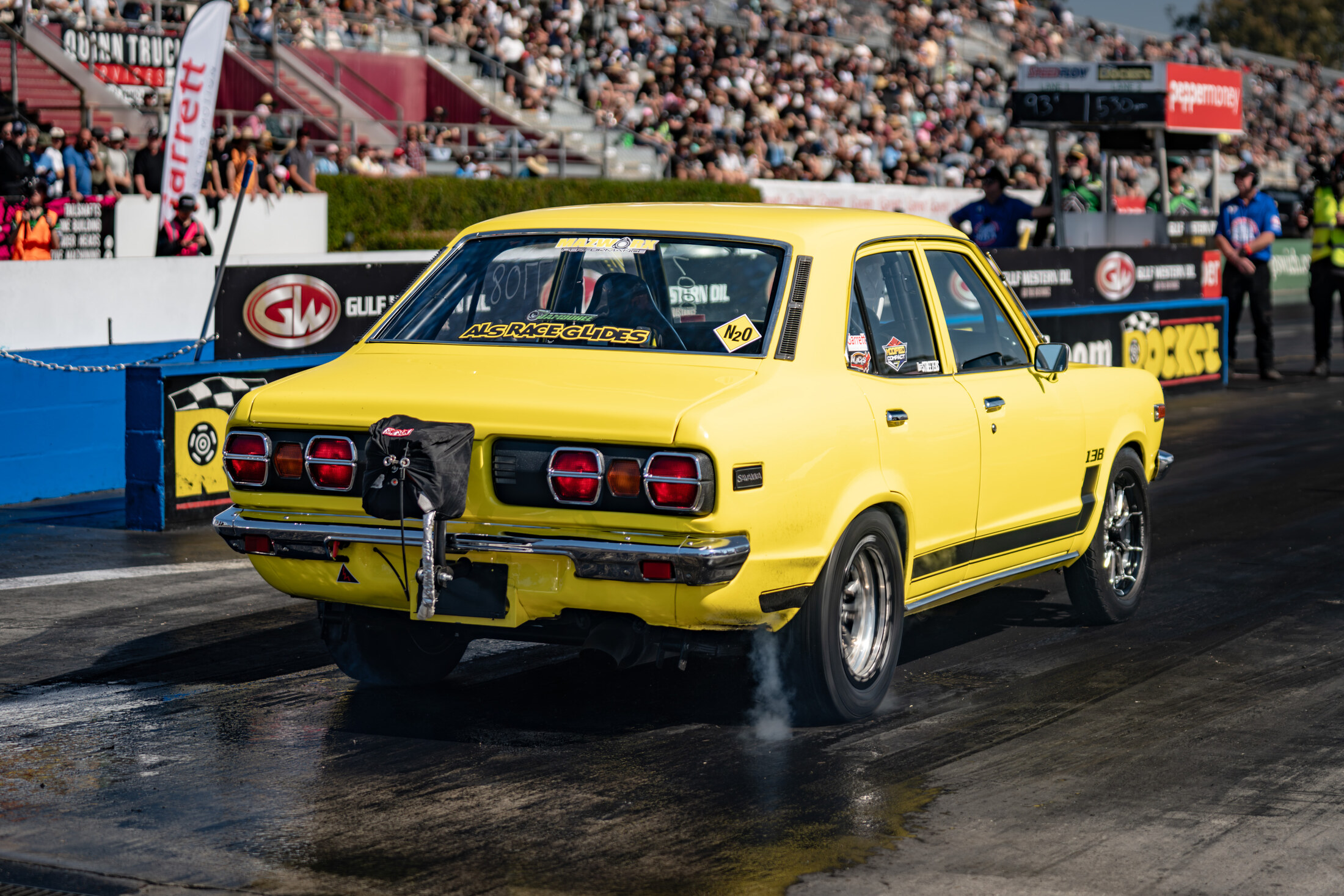 Rear view of the RX3 staging