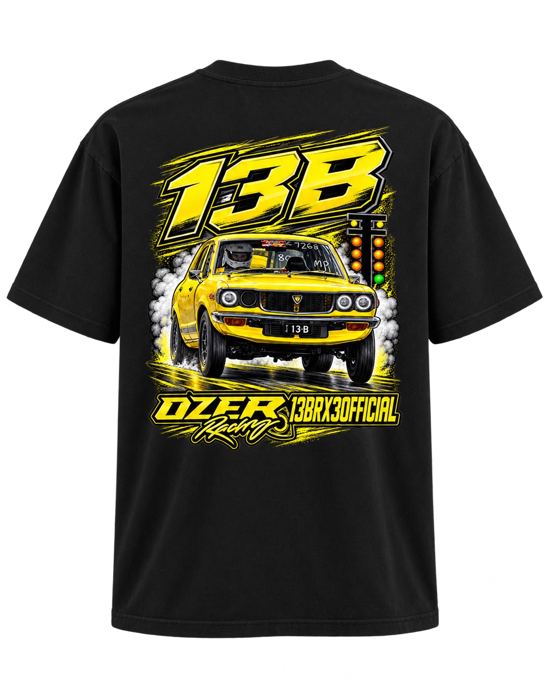 OZER Racing As Colour Block Tee back view