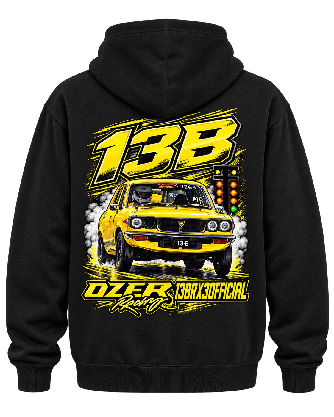 OZER Racing As Colour Relaxed Fit Hoodie back view